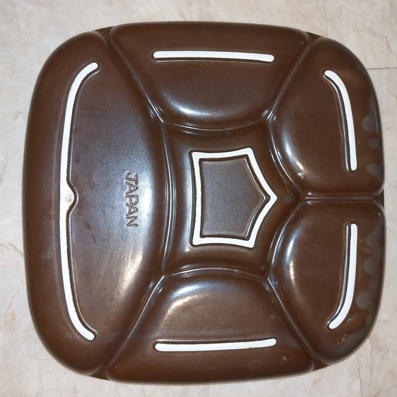 Vintage fondue plates made in japan set of  3 - Picture 2 of 3